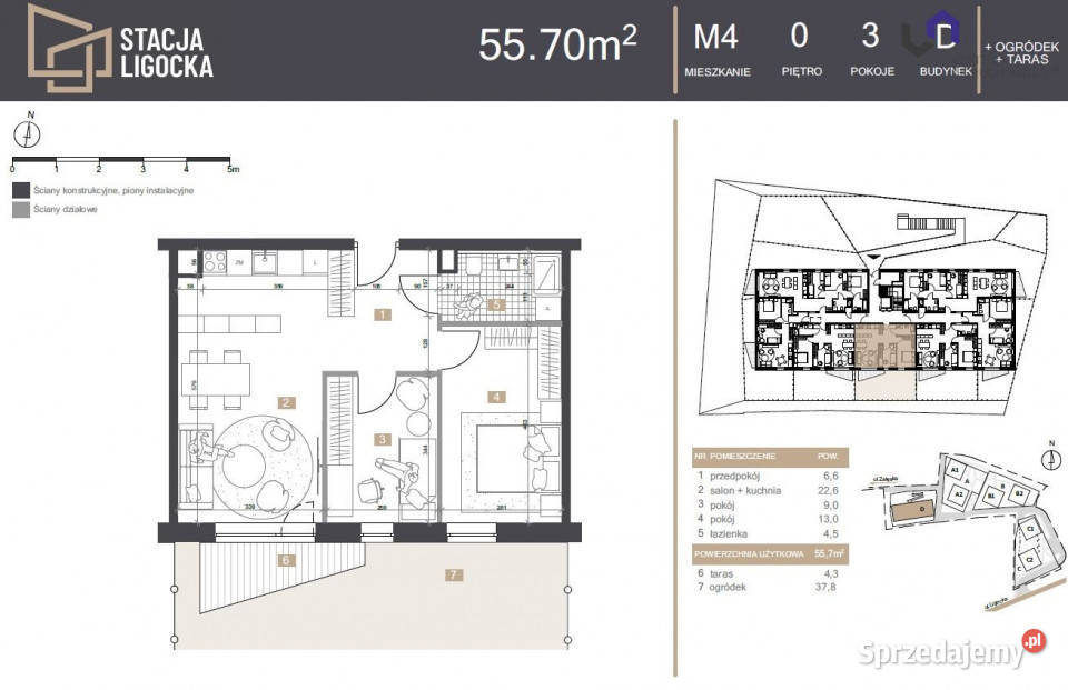sprzedaży mieszkania 557m2 3 pokoje Katowice śląskie
