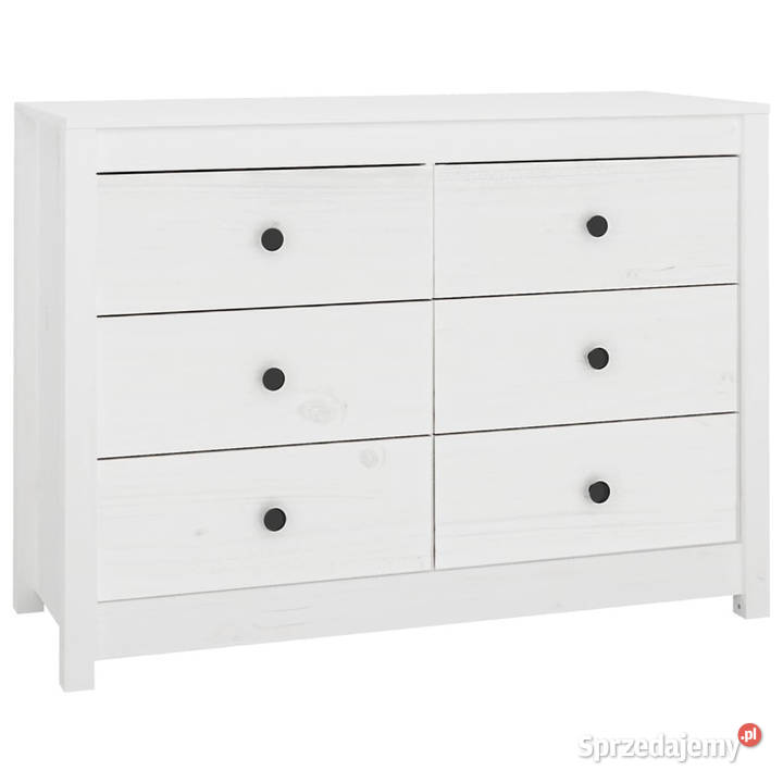 Komoda biały 100x40x72 lite drewno sosnowe Warszawa