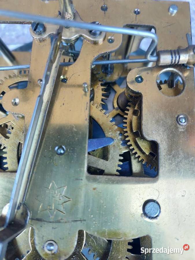 167 Zestaw mechanizm starego zegara ściennego Tczew