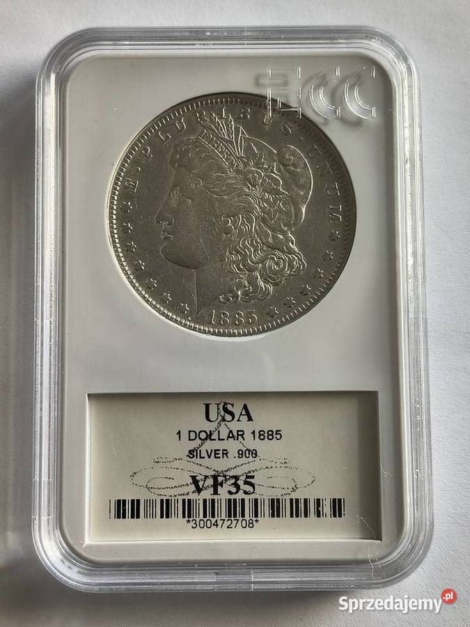 USA 1 dolar 1885 Morgan srebro Ag 900 Numizmatyka zachodniopomorskie