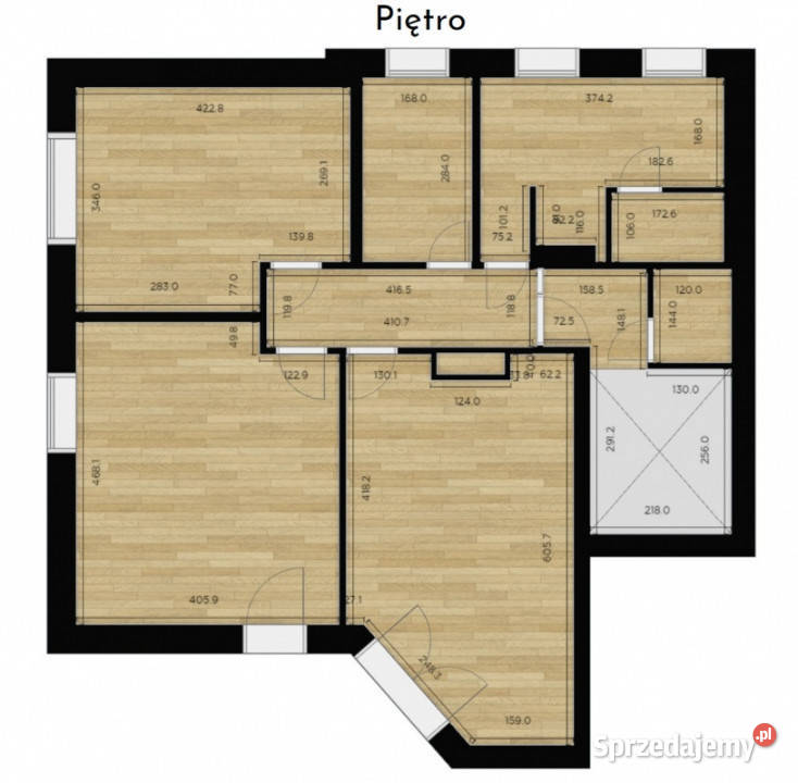 Dwupoziomowy apartament 16224 m z ogrodem i łódzkie Łódź