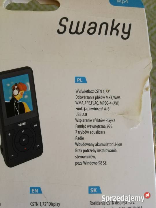Odtwarzacz MP4 iBOX Swanky 8GB Sprawny Szczecin sprzedam