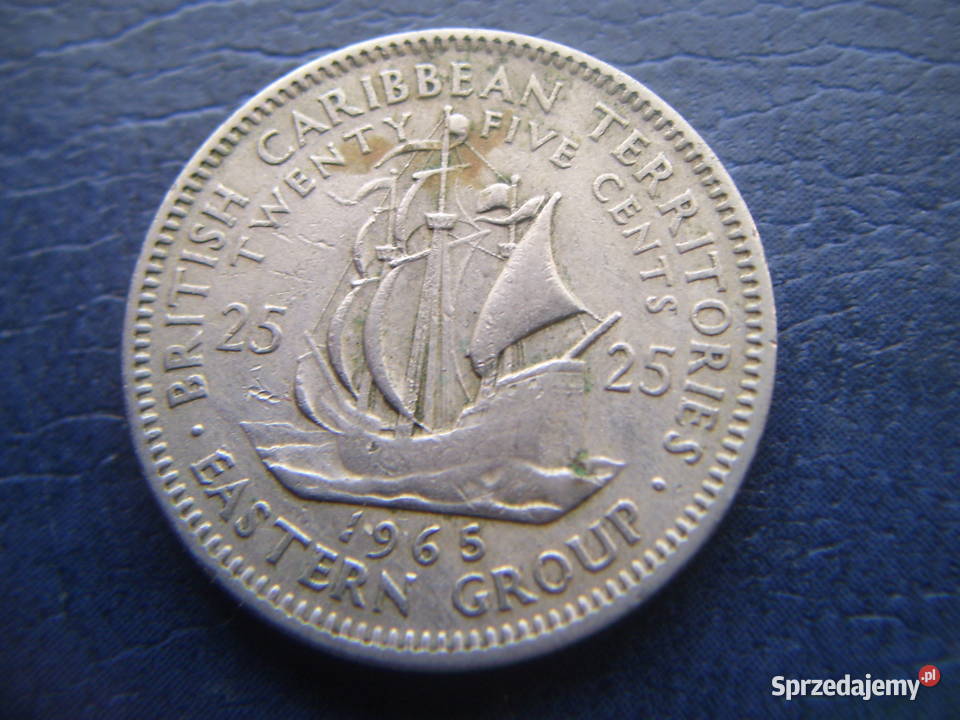 Stare monety 25 cent 1965 Karaiby sprzedam