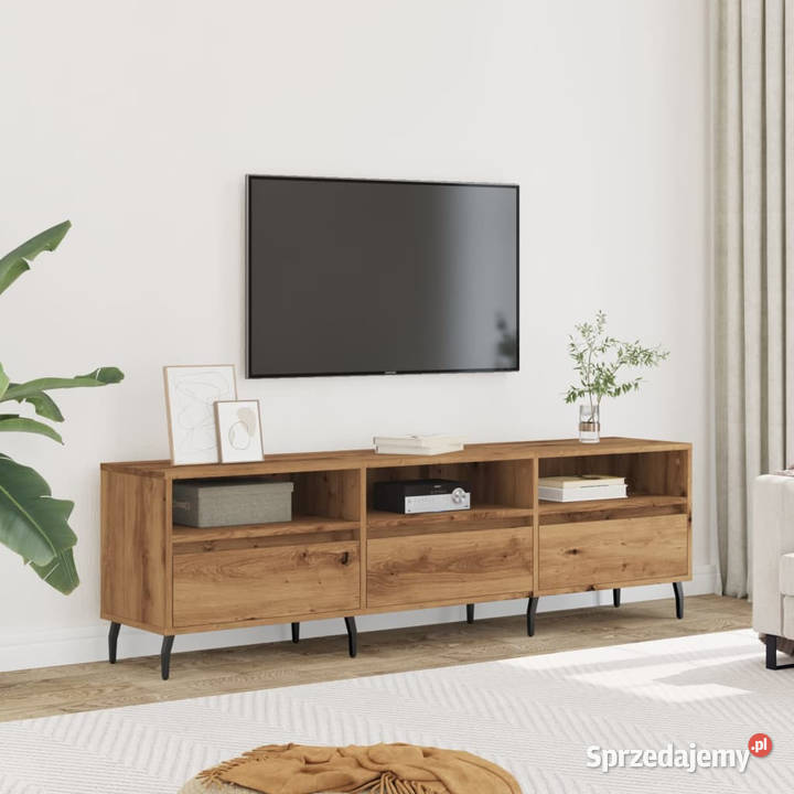 Szafka pod TV dąb artisan 150x30x445 WM857192
