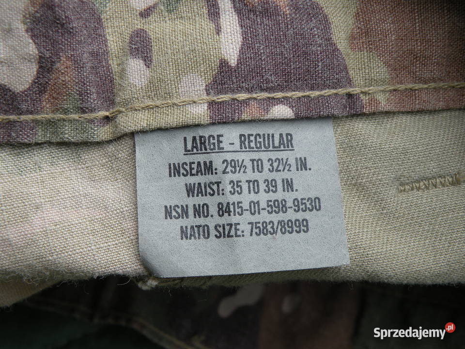 Spodnie FRACU multicam ocp large regular Wrocław