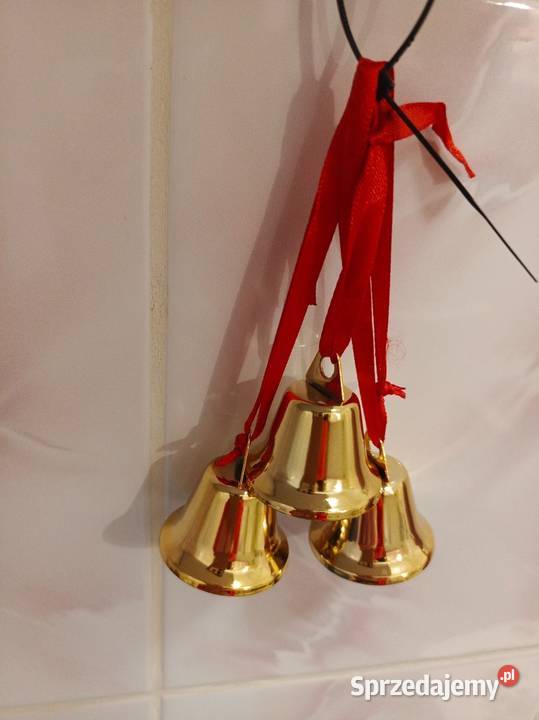 Ozdoba dekoracyjna złote dzwoneczki wielokolorowy Wyposażenie wnętrz Łódź