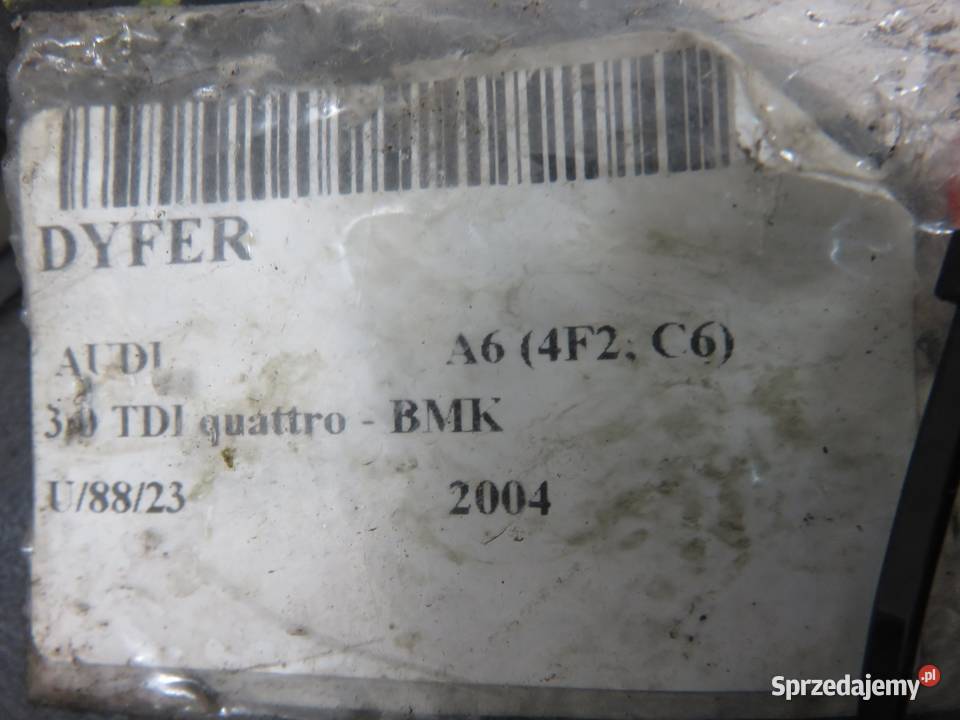 DYFER AUDI A6 C6 30 TDI quattro 01R525053M Układ napędowy