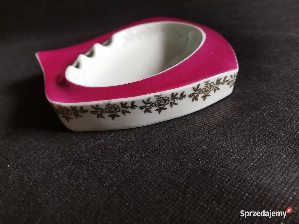 Stara popielniczka porcelana Bogucice PRL 1960 Katowice