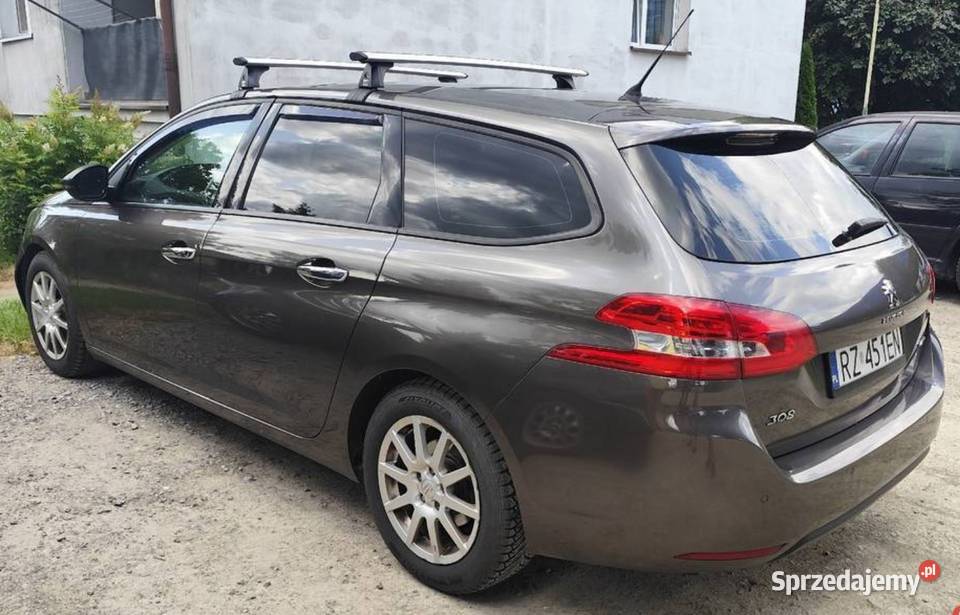 Relingi Peugeot 308 T9 2015 mocowanie na otwór Bagażniki Łańcut