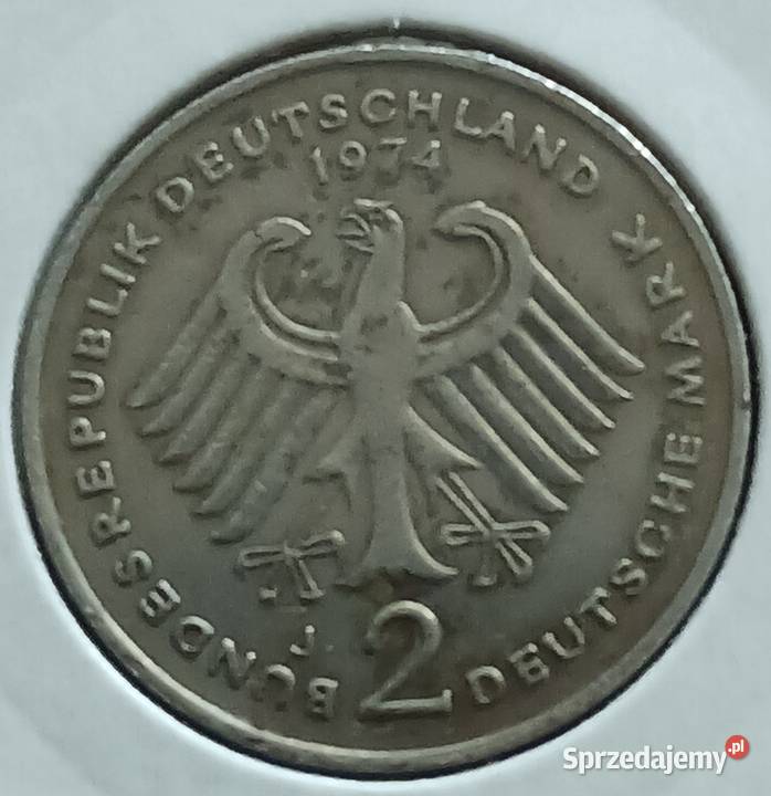2 Marki RFN Konrad Adenauer 1974 r men J Konin