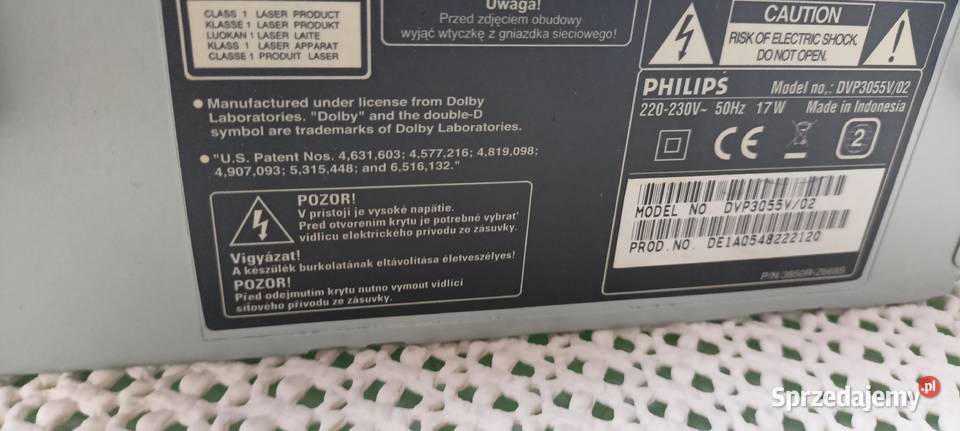 Magnetowid Philips DVP 3055V DVDVCR Sędziszów