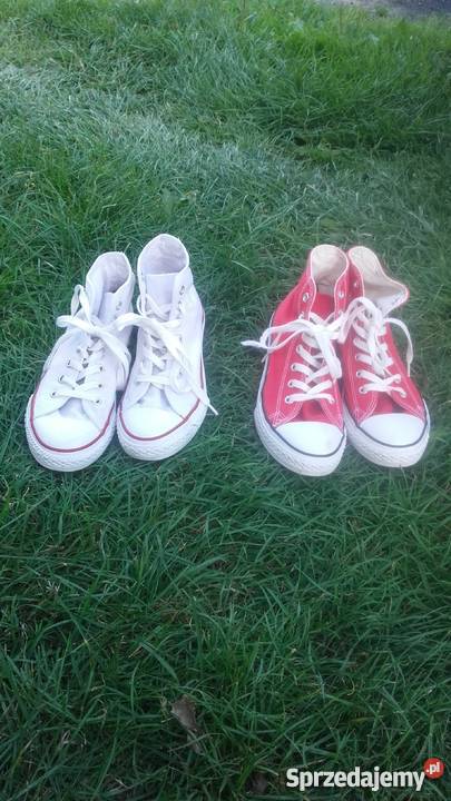 Sprzedam wysokie trampki conversy TANIO czerwony Buczek