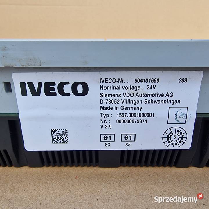 IVECO STRALIS EURO 5 ZEGARY LICZNIK KONSOLA lubuskie Bieleń