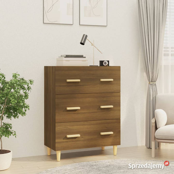 Szafka brązowy dąb 70x34x90 materiał