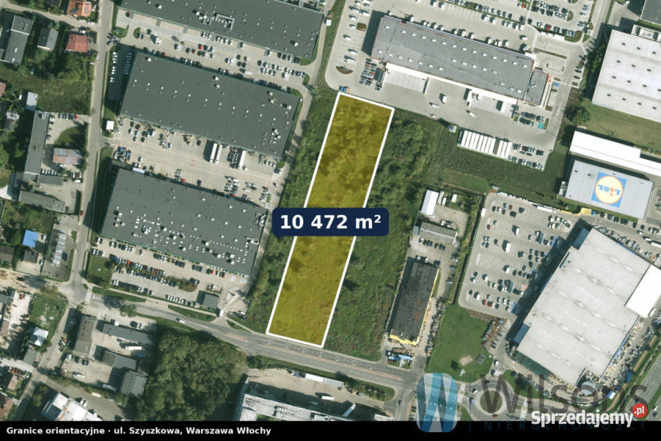 Działkę sprzedam Warszawa Szyszkowa 10472m2 48m