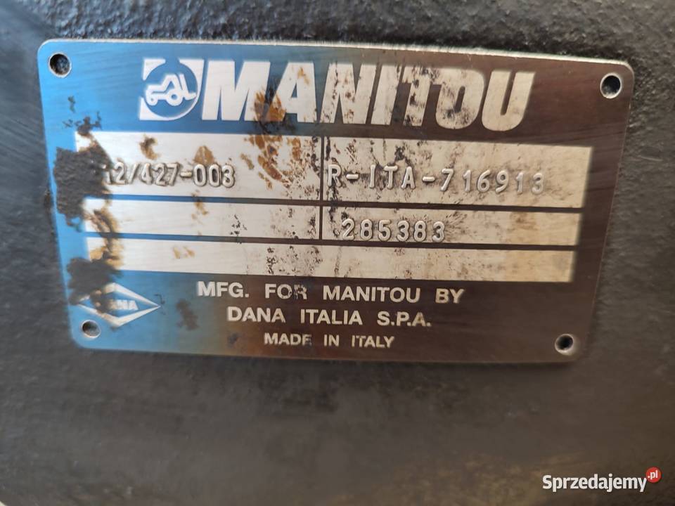 Dyferencjał 9X35 21201009619 Manitou MT 735 wielkopolskie Wilkowo