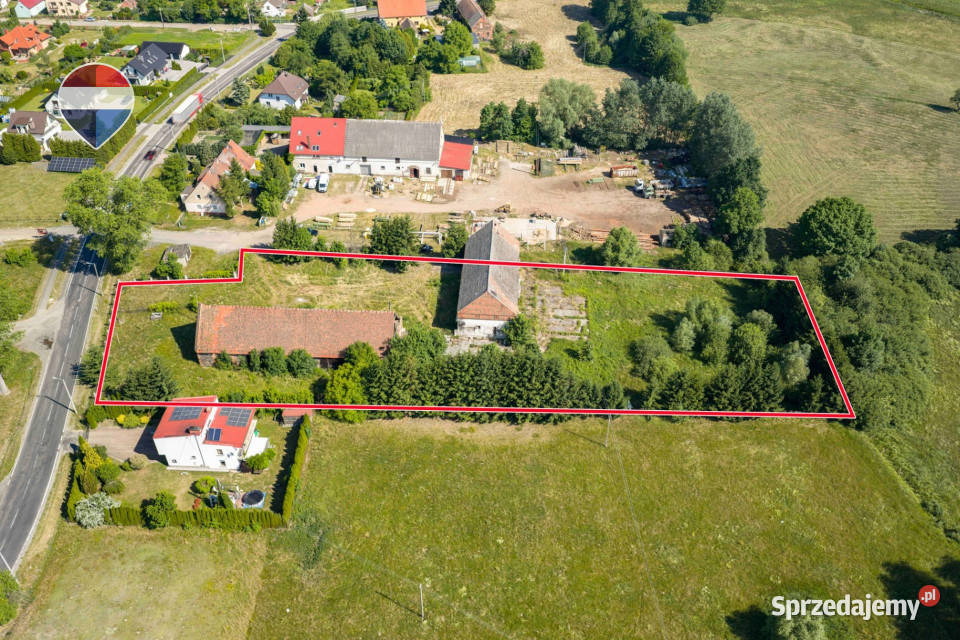 Dwa budynki magazynowoprodukcyjne działka 6496 m Parchów