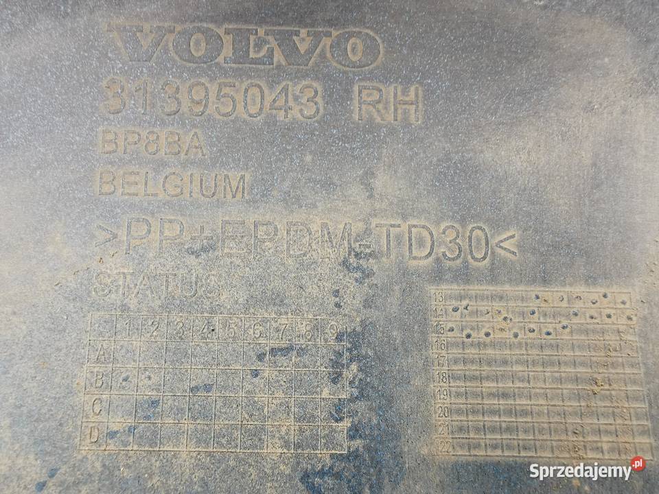 Listwa progowa boczna prawa rh Volvo v40 II 2 12 Międzychód