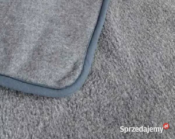Koc z Wełny Merino Szary 160x200 i 200x220 Nowy Targ