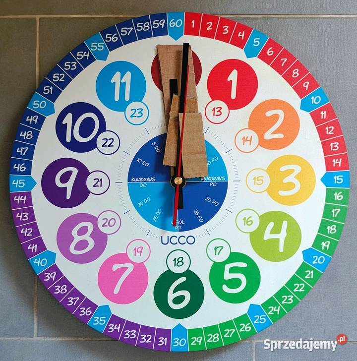 Zegar ścienny zabawka edukacyjna Toruń