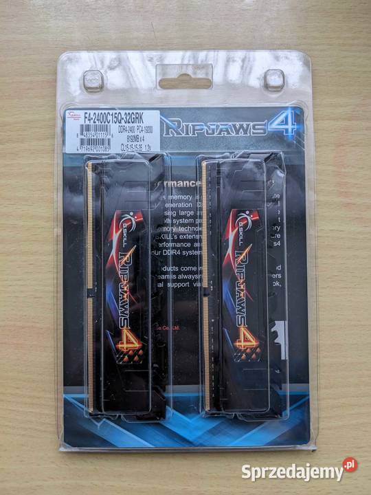 Pamięć GSkill Ripjaws 4 DDR4 32 GB 2400MHz CL15 Komputery i Akcesoria Żydowo