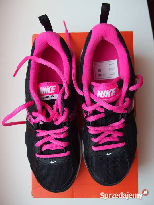 buty nike czarno różowe adidasy bieganie 225 Toruń