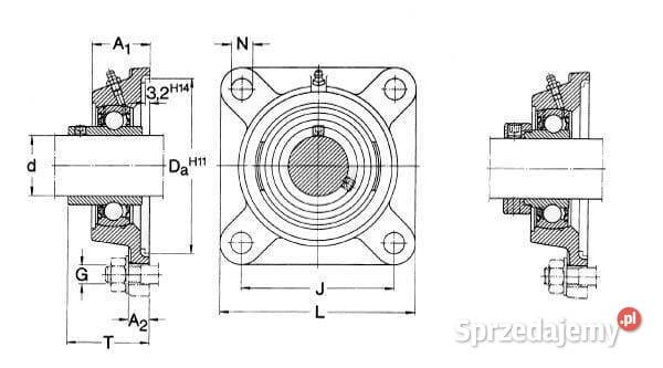 Obudowa łożyska kpl SKF FY55FMSKF Kamionna