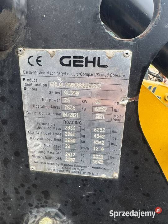 Gehl al 340 ładowarka mini ładowarka podlaskie Augustów