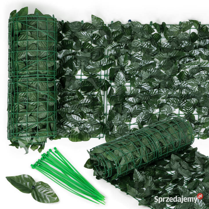 Sztuczny bluszcz żywopłot 300x50 zielona osłona opolskie Smogorzów