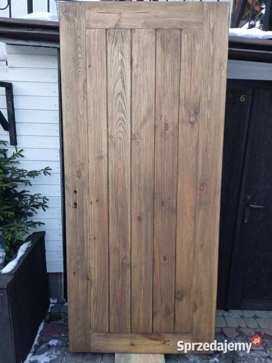 Drewniane drzwi ocieplane Bielsk Podlaski
