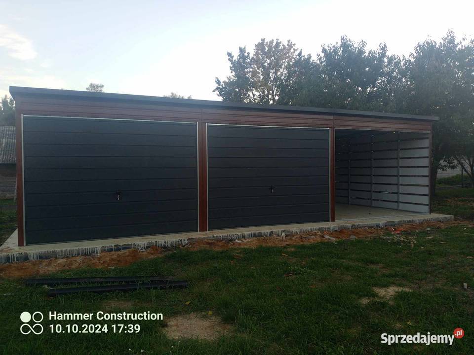 Garaż blaszany wiata Konstrukcja W OCYNKU Białystok sprzedam