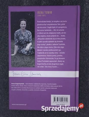 Irena Tuwim Nie umarłam z miłości Biografia Anna Bełchatów