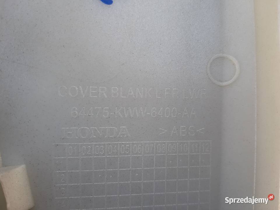 HONDA WAVE 110 ZAŚLEPKA LEWA OWIEWKA OSŁONA lubuskie