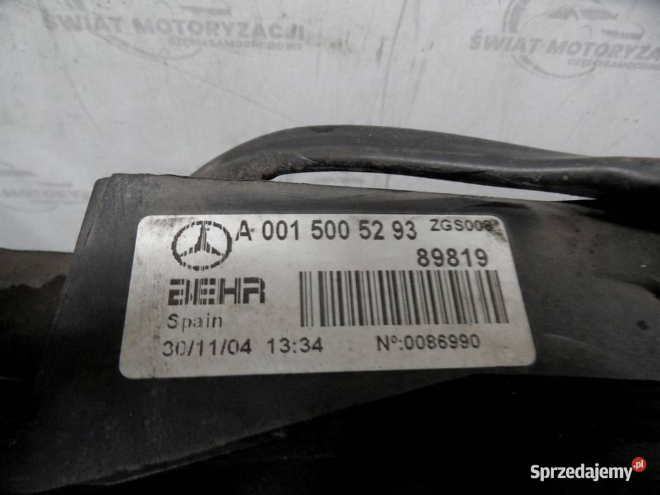 MERCEDES VITO II W639 10r wentylator chłodnicy Motoryzacja