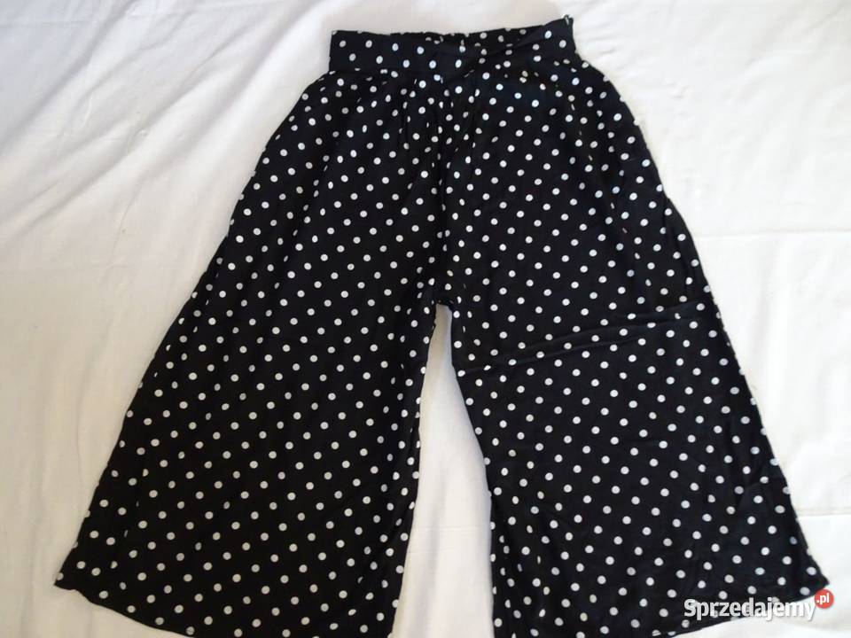 Spódnica spodnie grochy Wiskoza 38 40 vintage Nowy Sącz