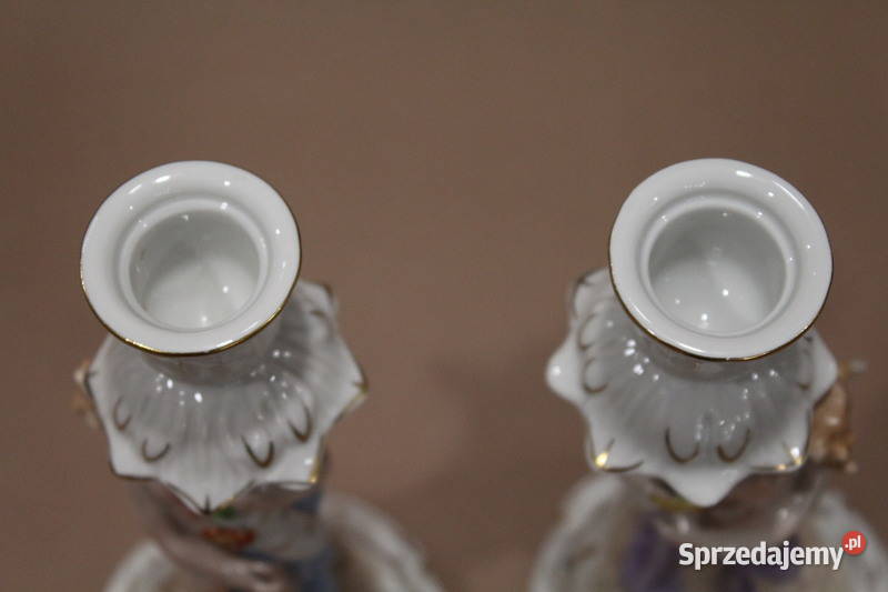 Para porcelanowych świeczników von Schierholz Porcelana i szkło Szczecin sprzedam