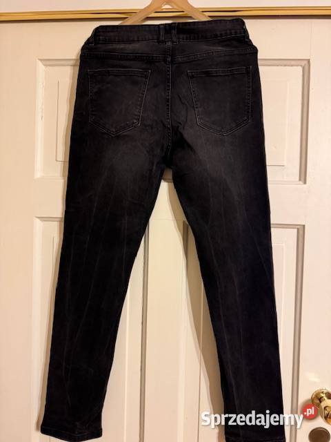 Jeansy męskie SM czarne Carry bawełna ze