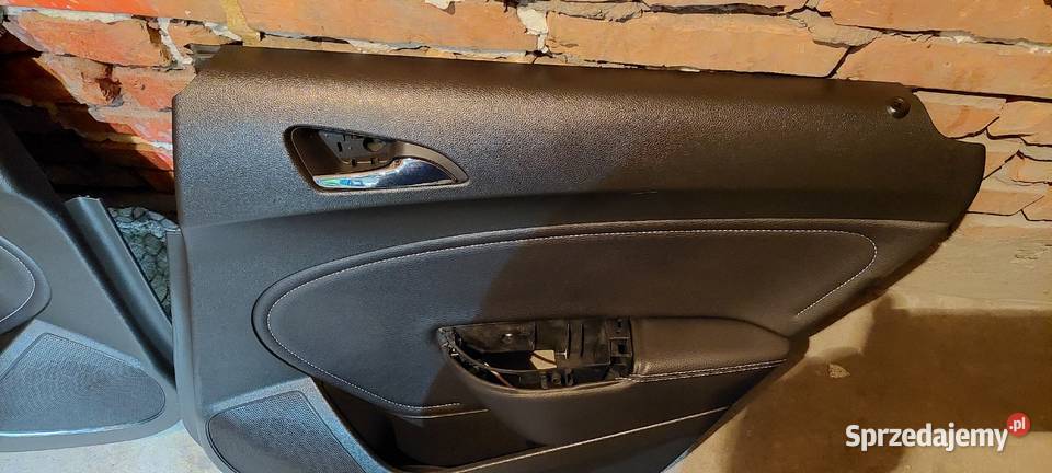 Tapicerka boczki dzwi tylnych opel astra j skóra Części Kraków