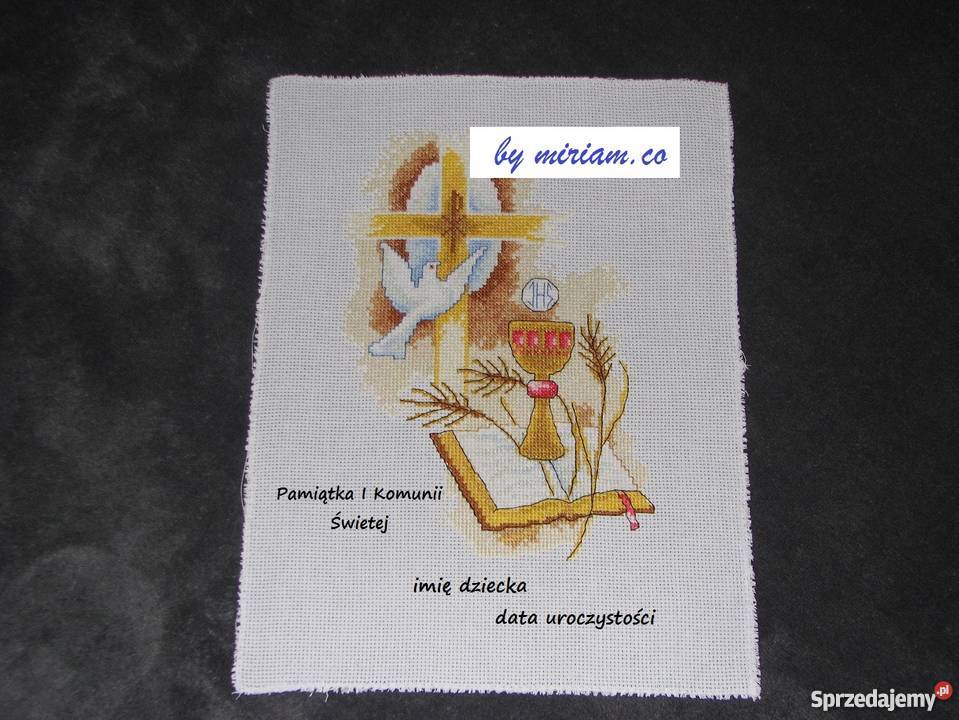 komunia pamiątka haft Czerwionka-Leszczyny