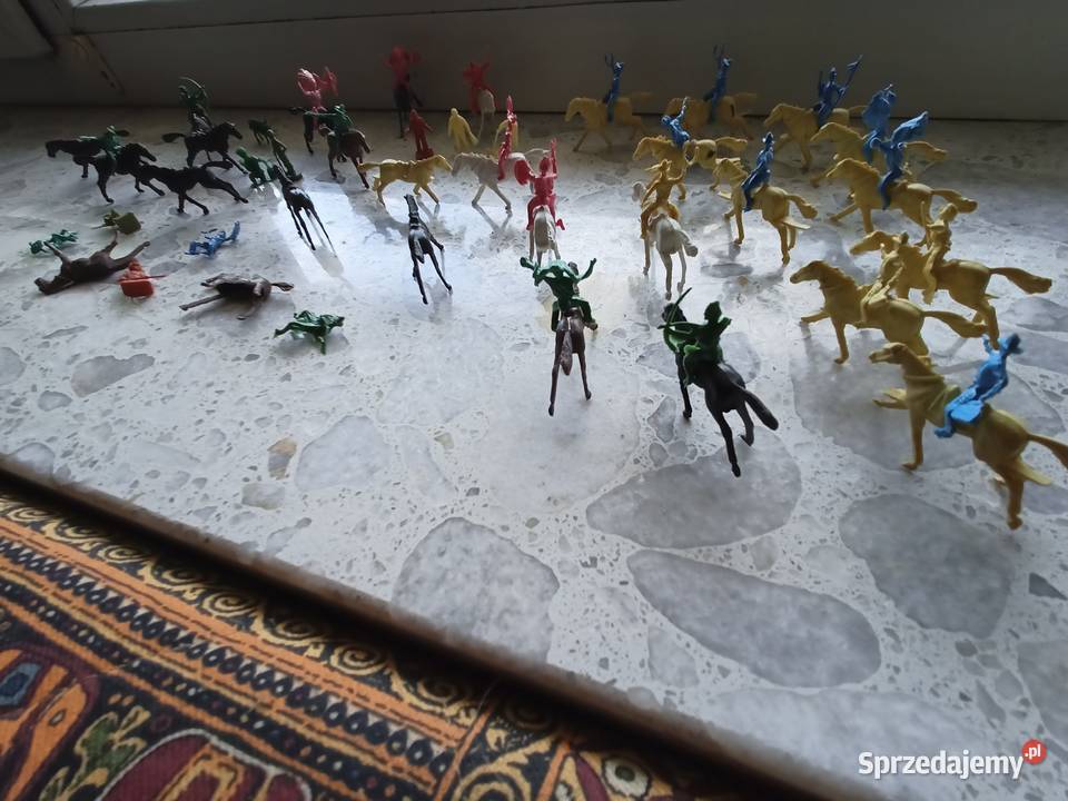 Mini figurki żołnierzyki indianie kowboje podkarpackie Rzeszów sprzedam