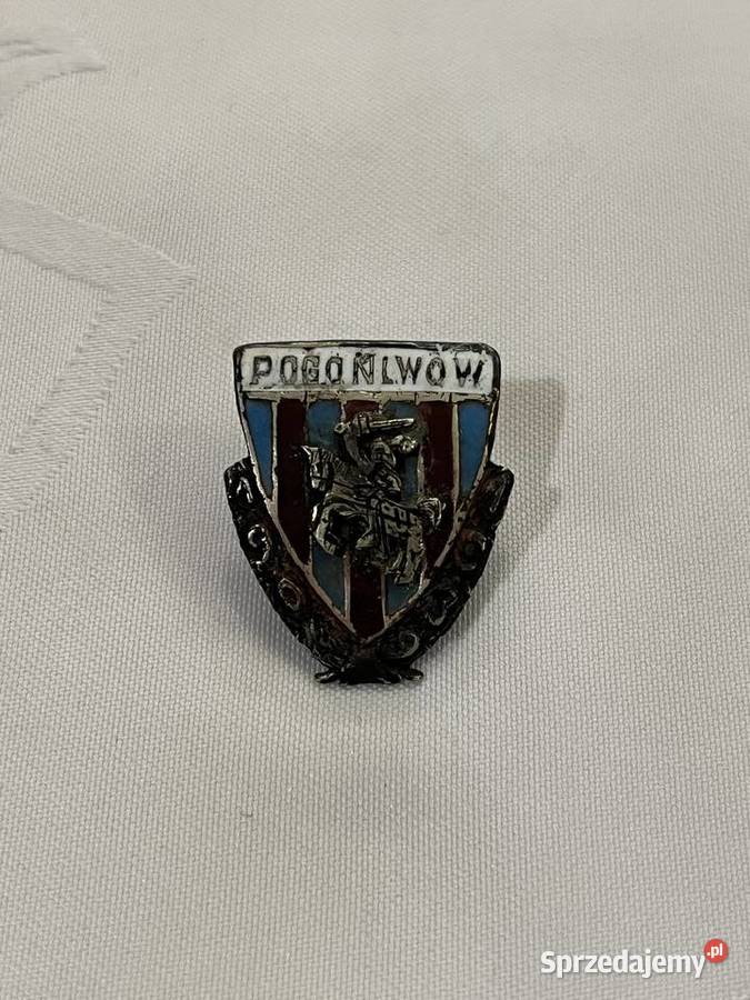 Emaliowana odznaka klubu sportowego POGOŃ LWÓW Pozostałe