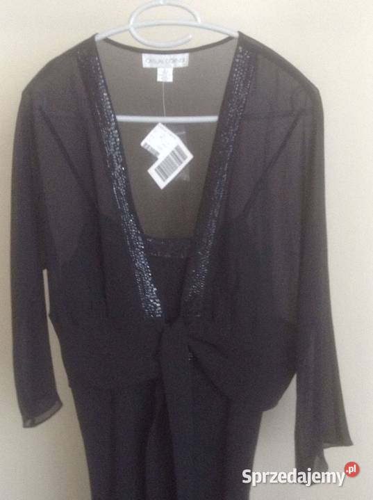 Nowa suknia wieczorowa dwuczęściowa100 jedwab M Opole