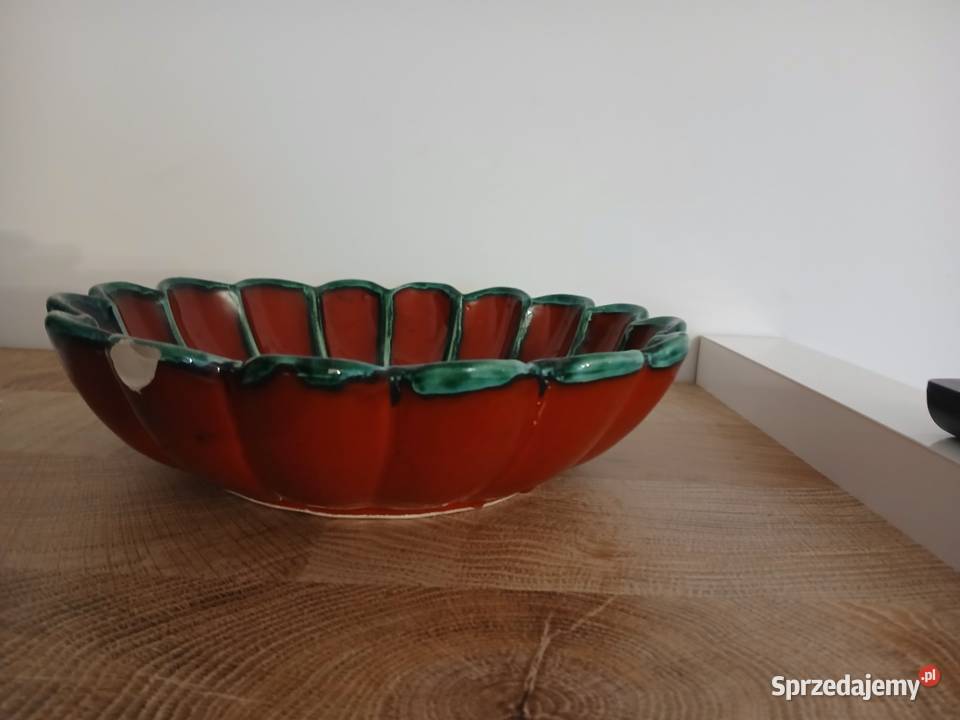 Ręcznie wykonana misa w pięknych jaskrawych podkarpackie sprzedam