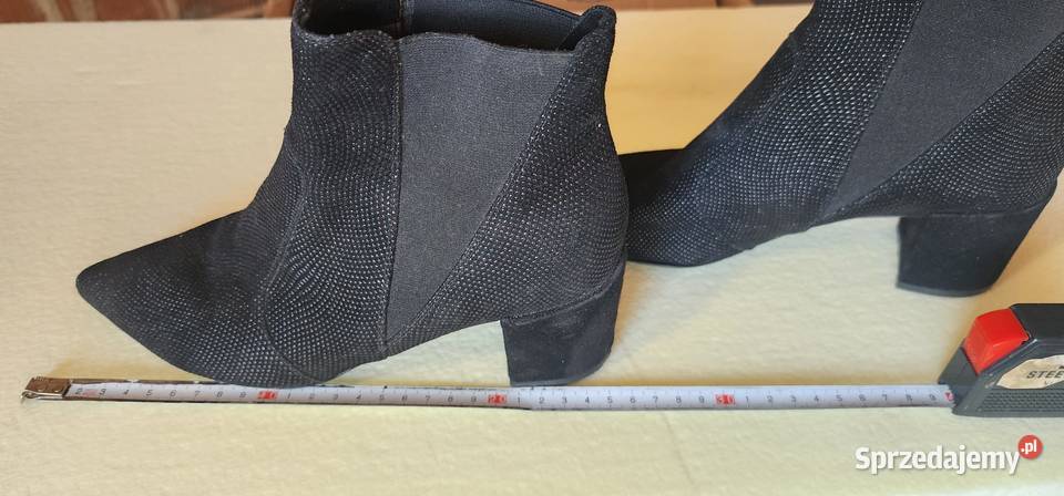Skórzane buty Mauro Teci Zamsz czarne r 37 Rzeszów