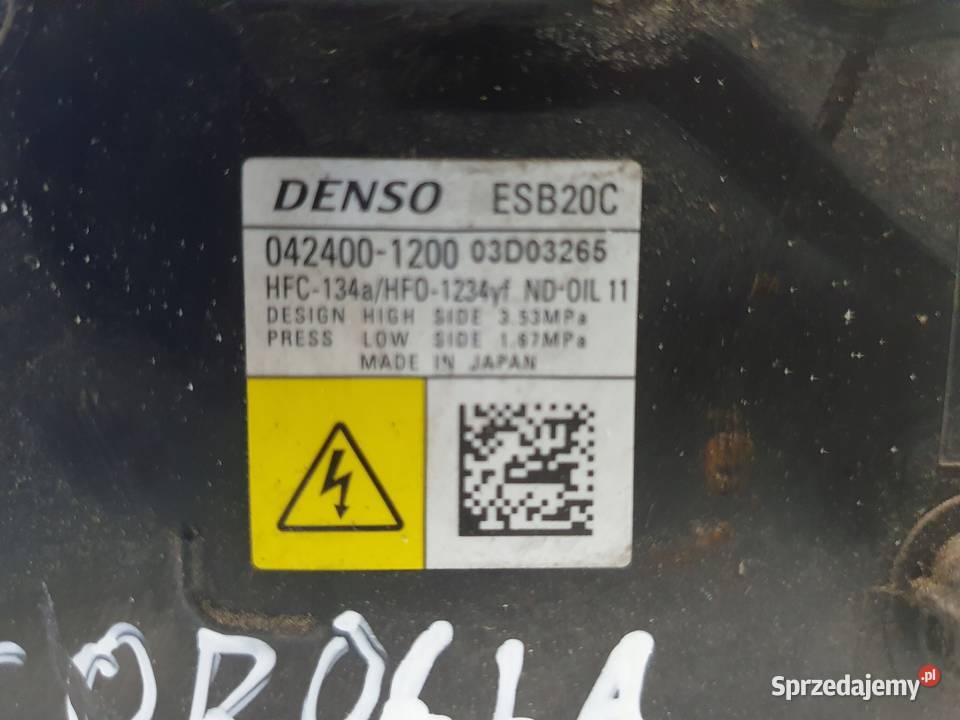 Toyota Corolla E21 SPRĘŻARKA KLIMATYZACJI osobowe Janów