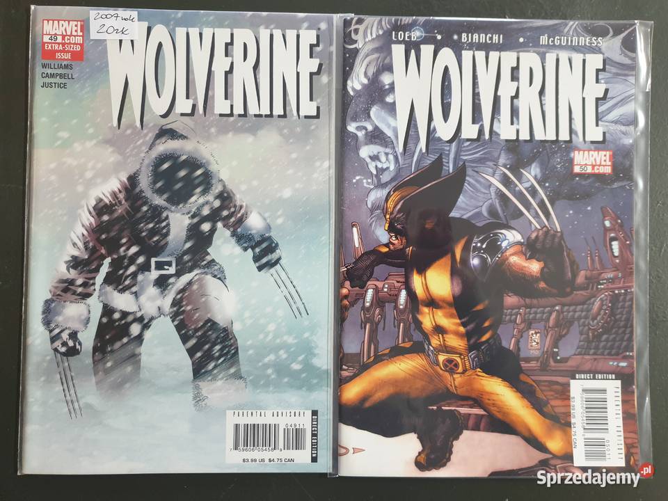 Wolverine zestaw 14 oryginalnych komiksów Marvel Amerykańskie Gdynia