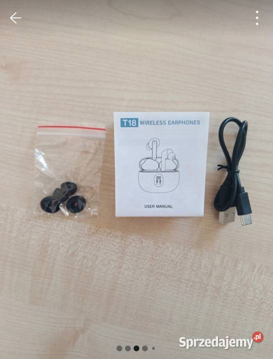 Nowe słuchawki bezprzewodowe ZZU T18 Bluetooth