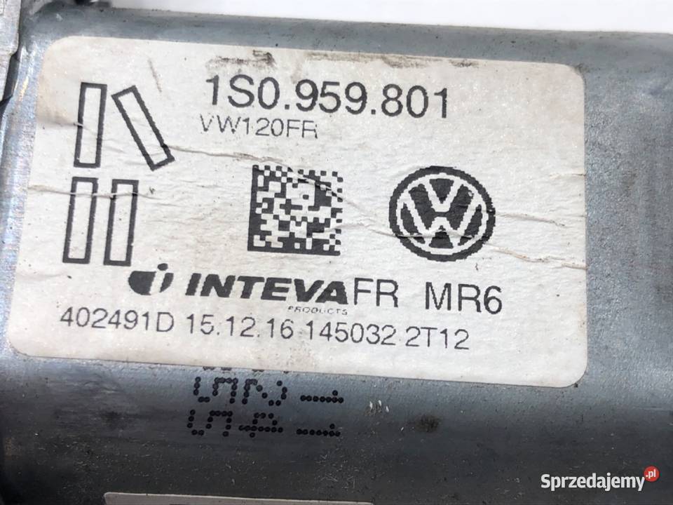 PODNOŚNIK SZYBY PRAWY PRZÓD SKODA CITIGO osobowe