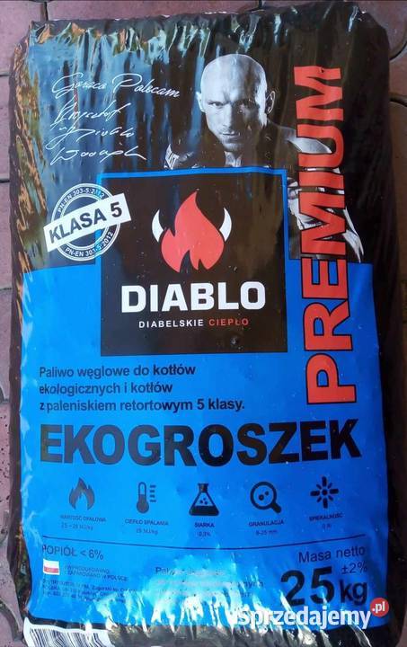 Ekogroszek workowany DIABLO Premium 26 MJ Opał Końskie