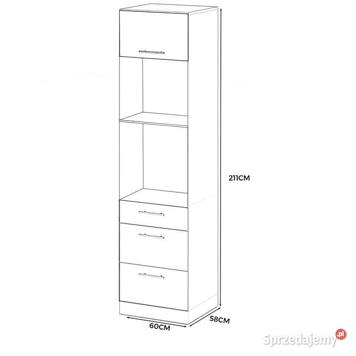 Słupek Kuchenny 3 Szuflady 60 Piekarnik S60ms3 211cm Elbląg